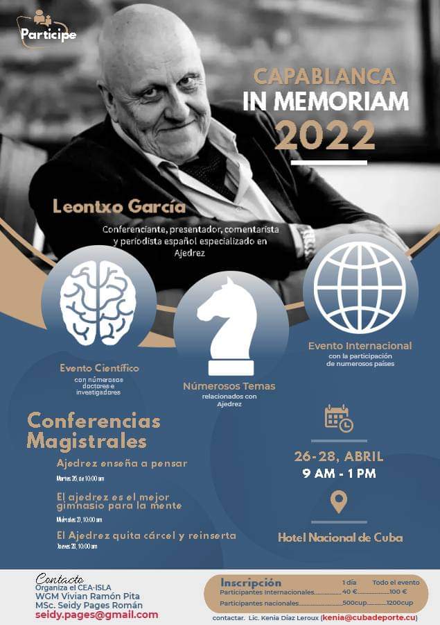 Leontxo García impartirá tres conferencias relacionadas con el juego ciencia