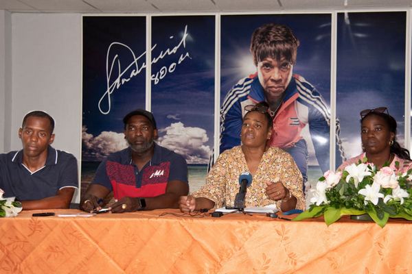 Yipsi Moreno recibió a la prensa este viernes en el Estadio Panamericano. Foto Tomada de Jit