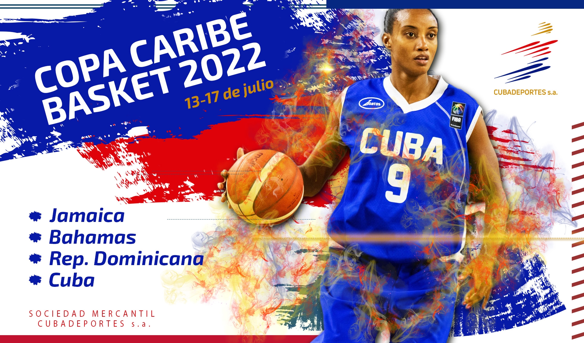 Del 13-17 de julio se estará celebrando la Copa Caribe de Baloncesto 